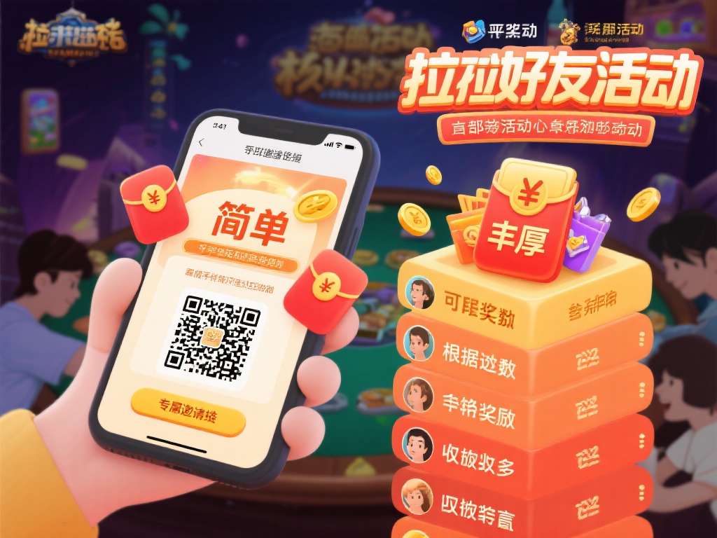 问鼎娱乐拉好友,轻松赢取丰厚奖励一起玩! (问鼎娱乐邀好友,轻松游戏赢取丰厚大奖!) 拉好友活动的核心在于“简单”和“丰厚”。只需通过平